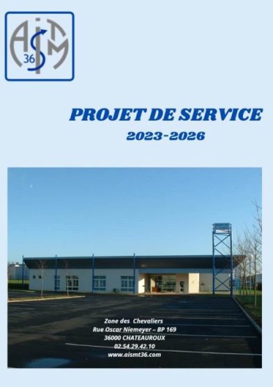 Couverture Projet de service 2023 à 2026